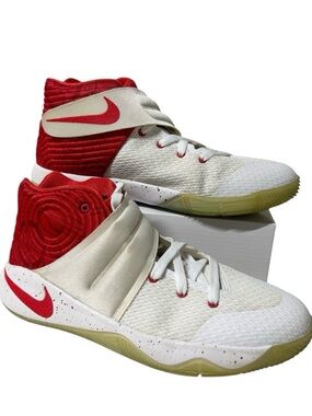 Nike Kyrie 2 Youth Sz 6.5 White/Red Basketball Skateboarding Big Boys/Unisex